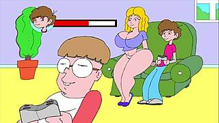 Relaxing on the couch with some light-hearted flashing moments