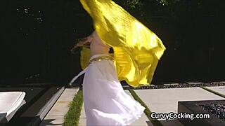 belly dancer shakes curvy body on big cock in hardcore reality scene