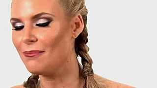 Bigass MILF gagging on fat cock before cum!