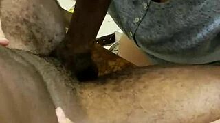 i'm sucking big black cock at work during break