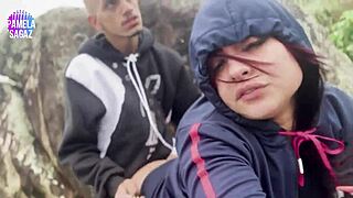 Young guy pounds big ass on public beach