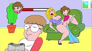 Relaxing on the couch with some light-hearted flashing moments