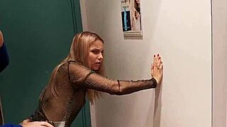Caught Giving Blowjob in Dressing Room - Letty Black