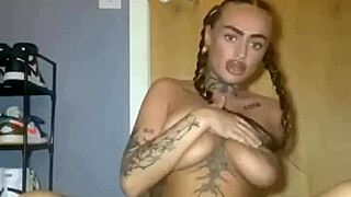 big titty goth fingers herself hard till she cums