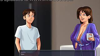 Jenny and step mom in steamy shower