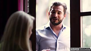 Blonde says, I have no choice but to fuck this guy to stay safe.