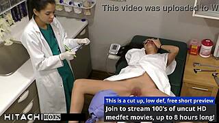 angel santana gets intense hitachi orgasm from doctor-tampa