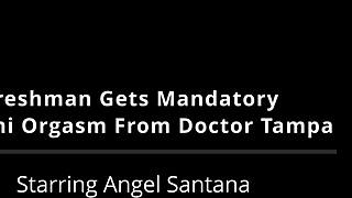 angel santana gets intense hitachi orgasm from doctor-tampa
