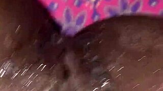 Ebony slut, take that creampie from my big black cock.