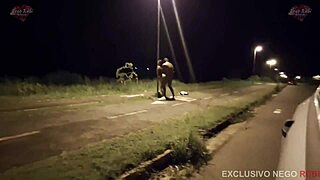 Married woman hits the street, gets pounded by huge stranger cock.