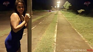 Married woman hits the street, gets pounded by huge stranger cock.