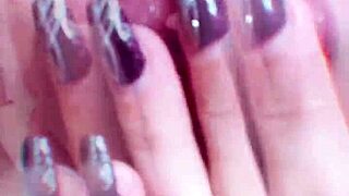 The goddess with huge glasses and nude lipstick enslaves you in kinky BDSM