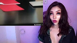 linda the blonde teen eagerly sucks the huge black cock