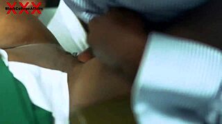 Students show their head teacher how to fuck two pussies.