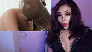 linda the blonde teen eagerly sucks the huge black cock