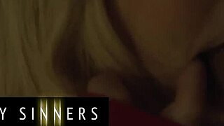 Family Sinners - Hot Blondie Gets Over Boyfriend By Comforting Stepbro