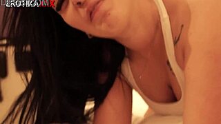 kaity's emotional first anal with teasing and facial