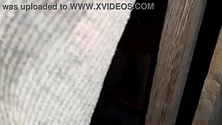 I Caught My Step-Aunt Masturbating and Continued to Watch Her Until She Cum