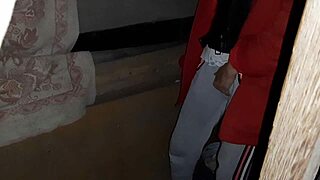 I Caught My Step-Aunt Masturbating and Continued to Watch Her Until She Cum