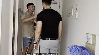 I surprised my cheating girlfriend with flowers, then we both fucked her hard in a rough threesome.