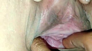 stunning brunette takes that monster cock for a creampie.