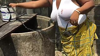 i helpped that bitch with massive tits and got fucked hard outdoor