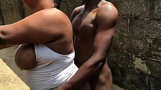 i helpped that bitch with massive tits and got fucked hard outdoor