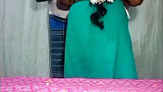 Indian tamil hot housewife fucks her husband in the dorm with beautiful long hair and outdoor vibes 😍