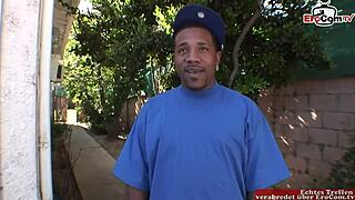 Man, this naughty white milf with big tits loves that big black cock!