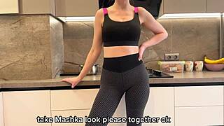 Cheating real, banged wife's sister in kitchen while she was nearby