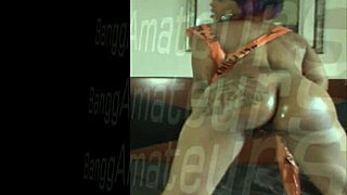 ebony amateur does striptease with clothes ripped