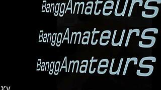 ebony amateur does striptease with clothes ripped