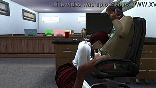 The Student Needs To Pass By Bent Over In Doggystyle, Missionary, And Blowjob In The Classroom With Her Teacher