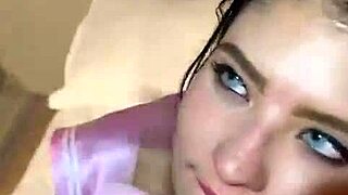 heavens eyes gives blowjob and gets fucked hard