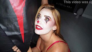 Agatha Vega in clown cosplay gets hard fucking from Christian Clay