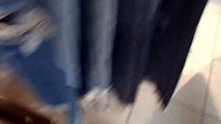 your italian stepmother flashin' ass and hairy pussy in the dressing room 😏