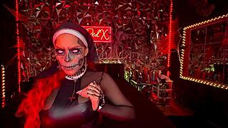 This sinister nun is giving hot JOI straight from hell! 😈