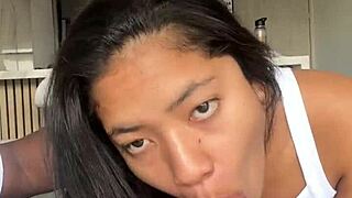 i invited my friend over when parents were away and ended up with huge bbc in my mouth