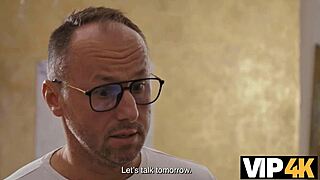 brunette seduces father-in-law