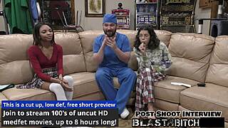 Solana Spits Doctor’s Load, Gets Fucked and Blasted with Cum