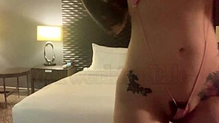 Homemade Whore Bends Over for Huge Toy Fingering and Squirting