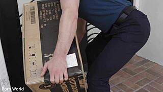 i can't believe rich bitch bridgette b got slammed in every hole by that delivery guy!