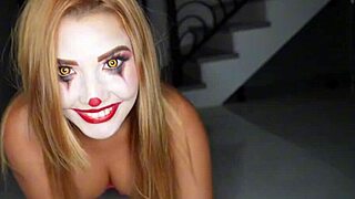Agatha Vega in clown cosplay gets hard fucking from Christian Clay