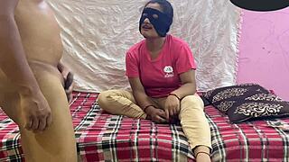 Masked latina colombian bride enters for hardcore anal