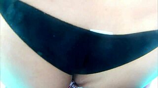 Husband catches his latina wife in a wild mmf threesome at the public hotel pool with Karina and Lucas.