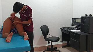 Hey, this perverted doctor is banging a horny teen’s pussy right now