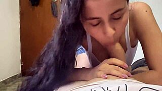 Hot Tinder date swallows everything after epic blowjob