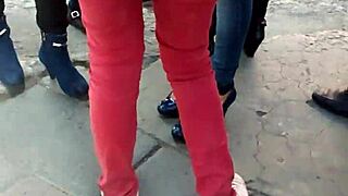 Beautiful princess in stylish slippers