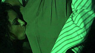 did a milf get fucked outdoor in the night?