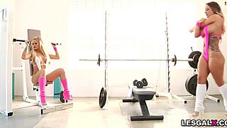 Lesbian Blondes Jessa Rhodes And Cali Carter With Anal Toys